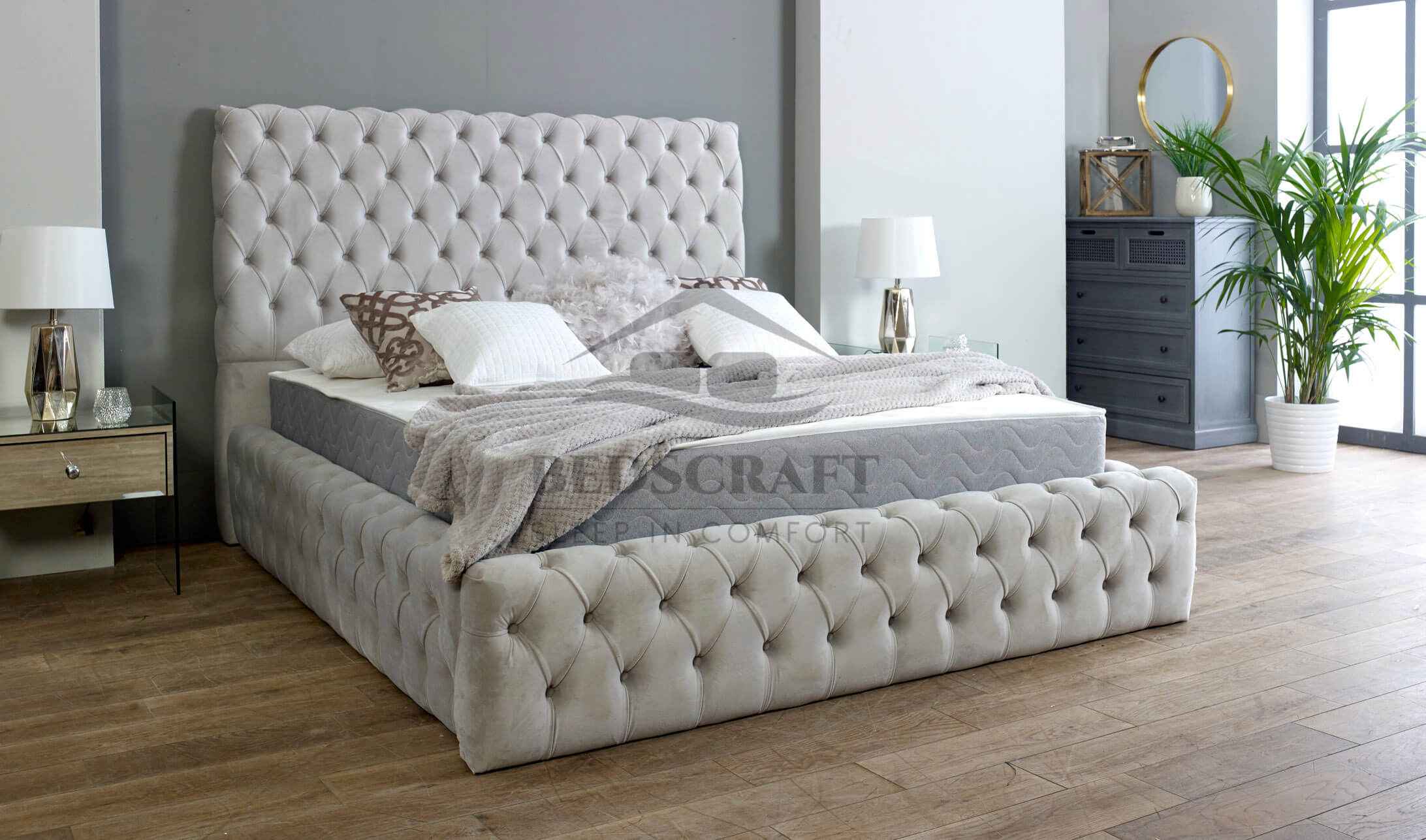 Ambassador Bed Plush or Crushed Velvet Beds Ambassadors