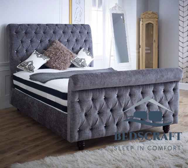 Chesterfield Sleigh Bed