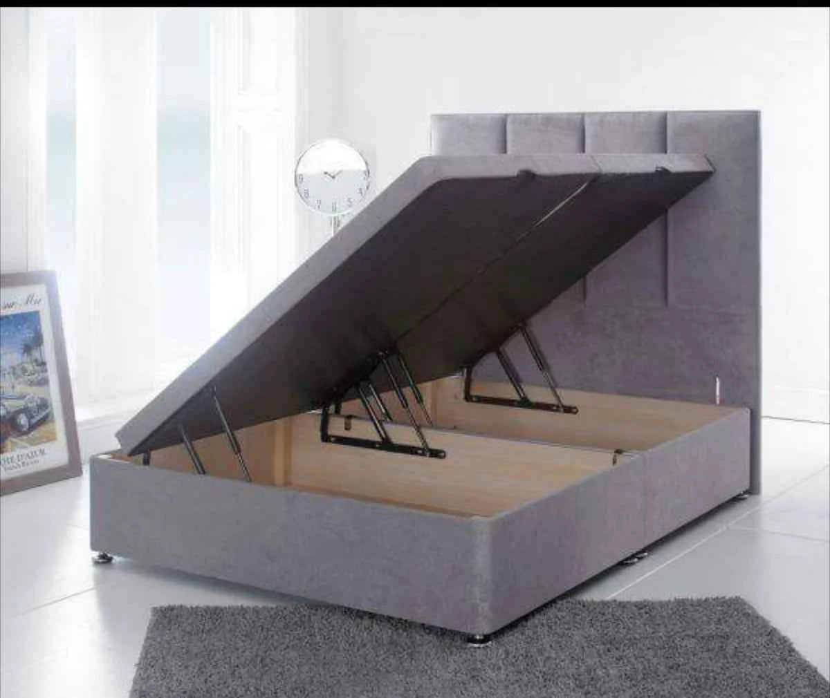 4 Stripe Ottoman Bed