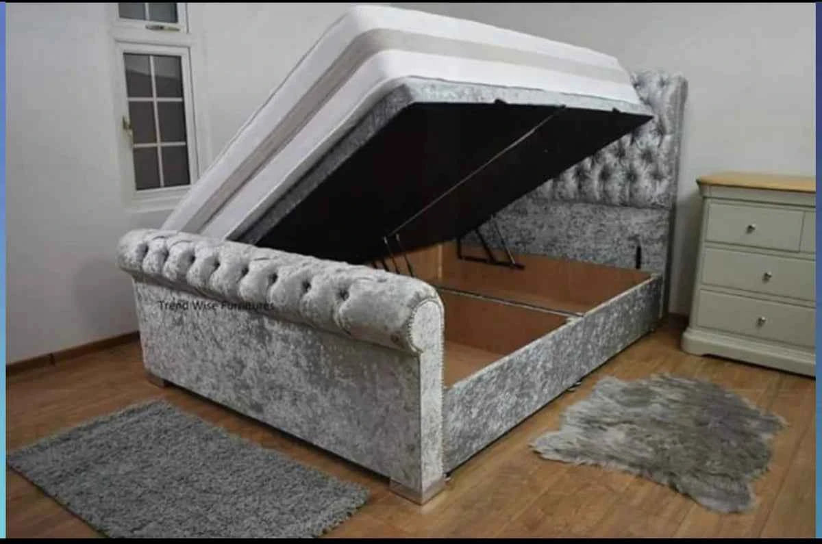 Spanish Sleigh Ottoman