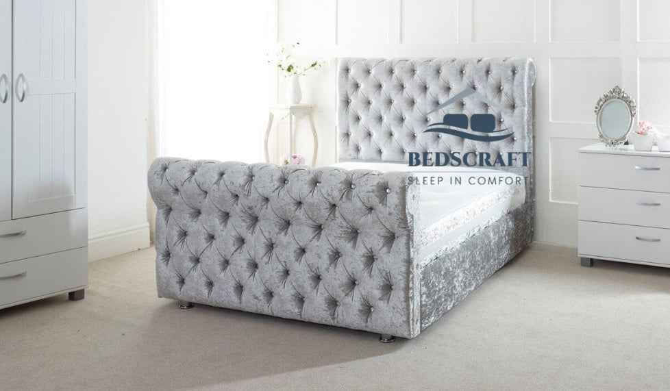Neo Chesterfield Sleigh Bed