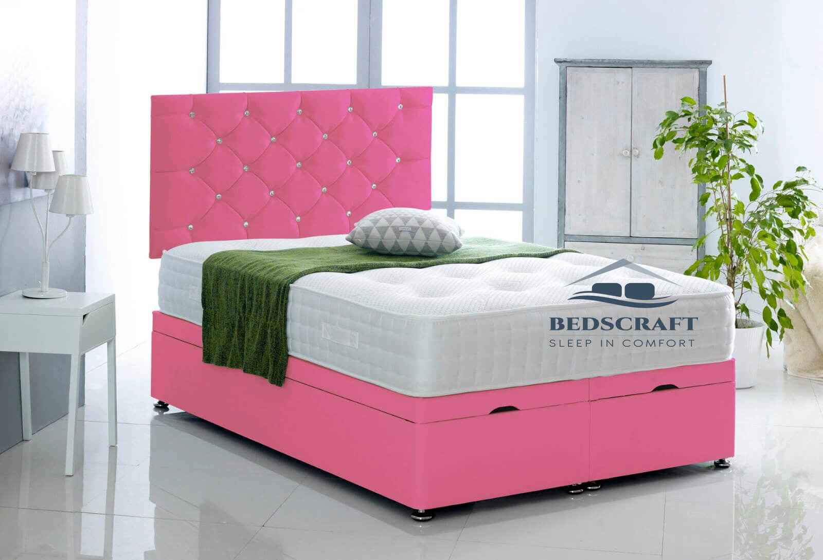 Ottoman Bed Divan Storage Ottoman Bed with Headboard